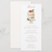 Weihnachtsgebäck Menükarte (Vorne/Hinten)