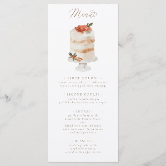 Weihnachtsgebäck Menükarte (Vorderseite)