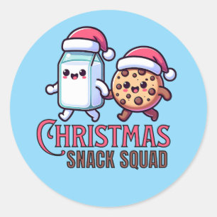 Weihnachtsgebäck Milch und Cookie Stickers