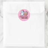 Weihnachtsgebäck Milch und Cookie Stickers (Tasche)