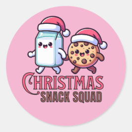 Weihnachtsgebäck Milch und Cookie Stickers
