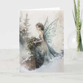 Weihnachtsgebäck mit Bouquet im Schnee Karte