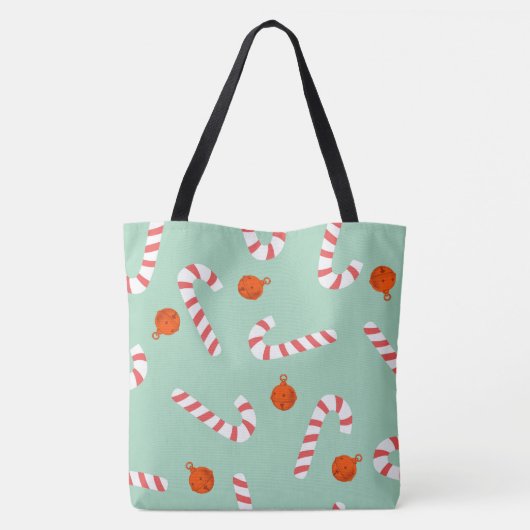 Weihnachtsgebäck mit Candy Cane Tasche (Rückseite)