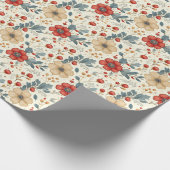 Weihnachtsgebäck mit Holly & Red Berries Geschenkpapier (Ecke)