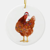 Weihnachtsgebäck mit Hut und Licht Keramik Ornament (Vorne)