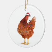 Weihnachtsgebäck mit Hut und Licht Keramik Ornament (Links)