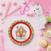 Weihnachtsgebäck mit Zusatz von Textplatte Pappteller (Party)