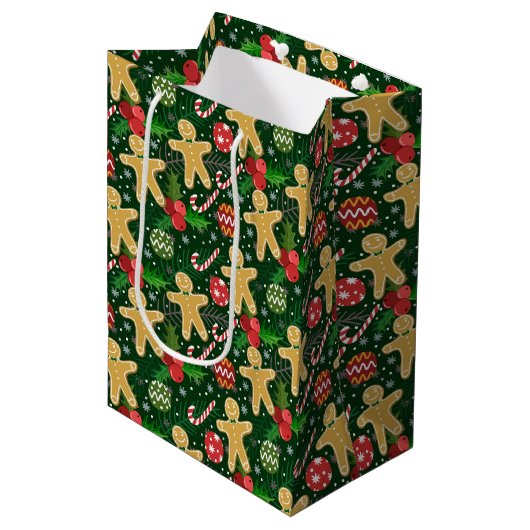 Weihnachtsgebäck Mittlere Geschenktüte (Vorderseite Schrägansicht)