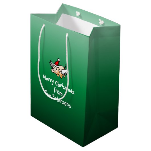 Weihnachtsgebäck Mittlere Geschenktüte (Rückseite Schrägansicht)