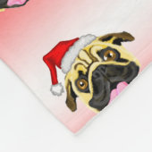 Weihnachtsgebäck Mops Fleece Blanka (Ecke)