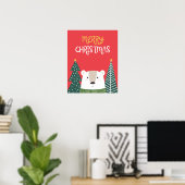 Weihnachtsgebäck, Niedliche Weihnachtsschauspielku Poster (Heimbüro)