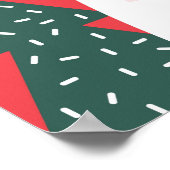 Weihnachtsgebäck, Niedliche Weihnachtsschauspielku Poster (Ecke)