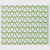 Weihnachtsgebäck Orangen Garland Geschenkpapier (Flach)