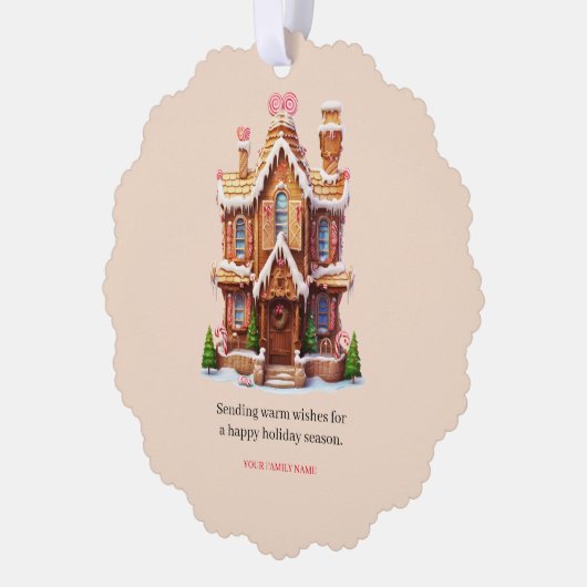 Weihnachtsgebäck Ornament Karte (Links)