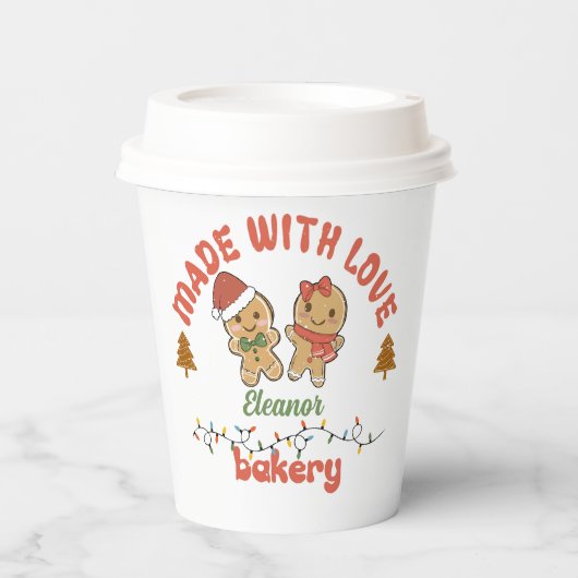 Weihnachtsgebäck Pappbecher (Vorderseite)