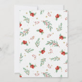 Weihnachtsgebäck Party Cupcake Einladung (Rückseite)