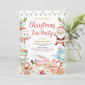 Weihnachtsgebäck Party Einladung (Stehend Vorderseite)