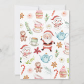 Weihnachtsgebäck Party Einladung (Rückseite)