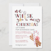 Weihnachtsgebäck Party Einladung (Vorderseite)