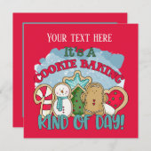 Weihnachtsgebäck Party Einladung (Vorne/Hinten)