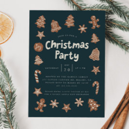 Weihnachtsgebäck Party Einladung