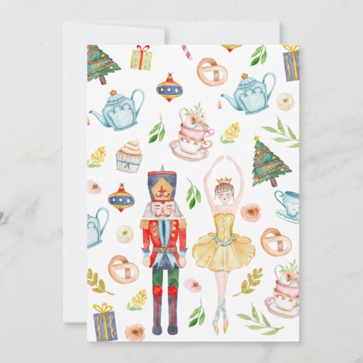 Weihnachtsgebäck Party Einladung (Rückseite)