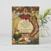 Weihnachtsgebäck Party Einladungen (Stehend Vorderseite)