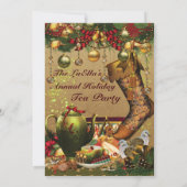 Weihnachtsgebäck Party Einladungen (Rückseite)