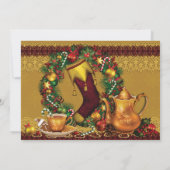 Weihnachtsgebäck Party Einladungen (Rückseite)