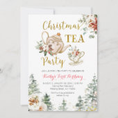 Weihnachtsgebäck Party Geburtstag Girl Par-tea Einladung (Vorderseite)