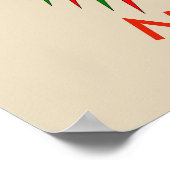 Weihnachtsgebäck Party Gingerbread Man Poster (Ecke)