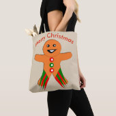 Weihnachtsgebäck Party Gingerbrot Mann Tote Tasche (Von Nahem)