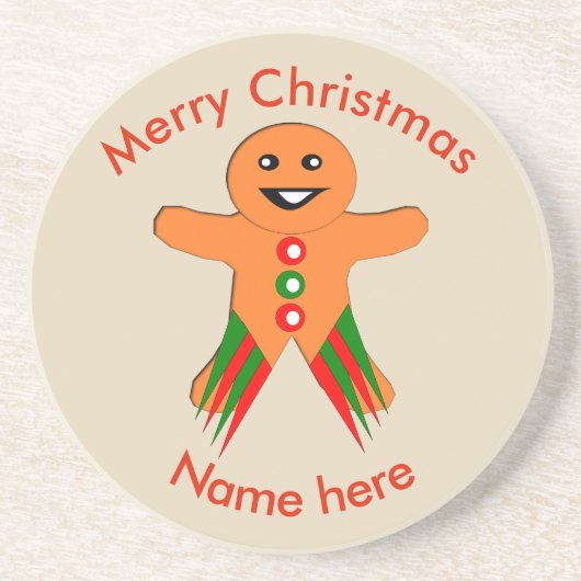 Weihnachtsgebäck Party Gingerbrot Untersetzer (Vorne)