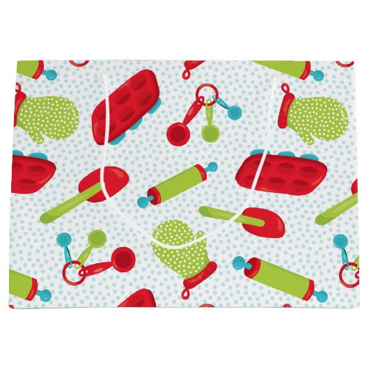 Weihnachtsgebäck Party Große Geschenktüte (Vorderseite)