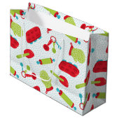 Weihnachtsgebäck Party Große Geschenktüte (Vorderseite Schrägansicht)