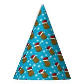 Weihnachtsgebäck Party Kartoffeln Weihnachtsmannmü Partyhütchen (Links)