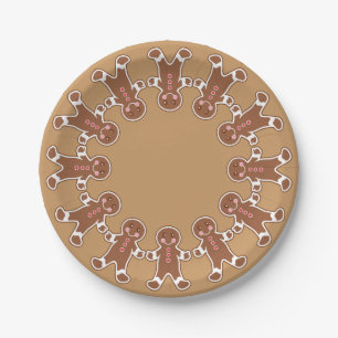 Weihnachtsgebäck Party Lebkuchen Kekse Papier Tell Pappteller
