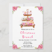 Weihnachtsgebäck Party Pink Einladung (Vorderseite)