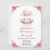 Weihnachtsgebäck Party Pink Einladung (Vorderseite)