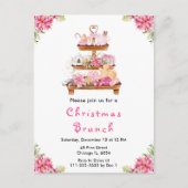 Weihnachtsgebäck Party Pink Postkarte (Vorderseite)