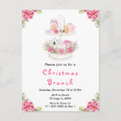 Weihnachtsgebäck Party Pink Postkarte (Vorderseite)