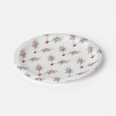 Weihnachtsgebäck Party Roter Nasen Rentierfisch Pi Pappteller (Schrägansicht)