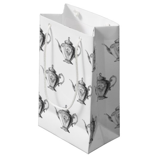 Weihnachtsgebäck Party Teapot Kleine Geschenktüte (Vorderseite Schrägansicht)