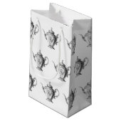 Weihnachtsgebäck Party Teapot Kleine Geschenktüte (Rückseite Schrägansicht)