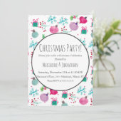 Weihnachtsgebäck Party Weihnachten Urlaub Einladung (Stehend Vorderseite)