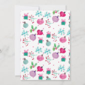 Weihnachtsgebäck Party Weihnachten Urlaub Einladung (Rückseite)