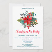 Weihnachtsgebäck Party Winter Florals & Frucht Einladung (Vorderseite)