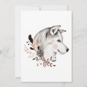 Weihnachtsgebäck Party Winter Husky Hund Einladung (Rückseite)