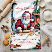 Weihnachtsgebäck Personalisiert Frohe Weihnachten Geschirrtuch