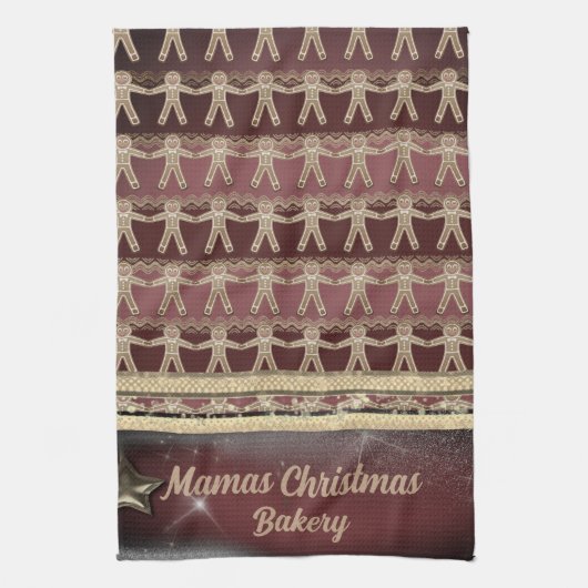 Weihnachtsgebäck Personalisiert Geschirrtuch (Vertikal)